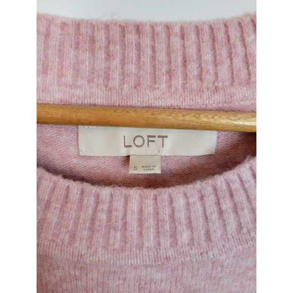 LOFT Cat Mama Sweater Size S Pink Animal Lover Crewneck Pullover - Picture 4 of 7